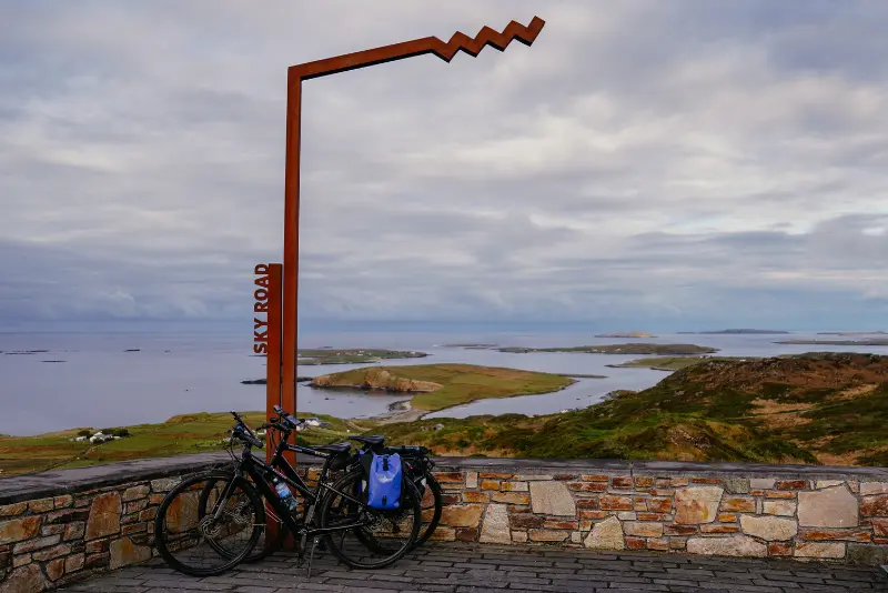Scenic view from Sky Road Connemara near Galway, a top destination during April Galway events, with The Dawson Hostel as the perfect base for visitors